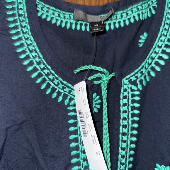 NWT J. Crew Embroidered Indian Cotton Tunic Dress Beach Cover (D4) - Picture 2 of 2